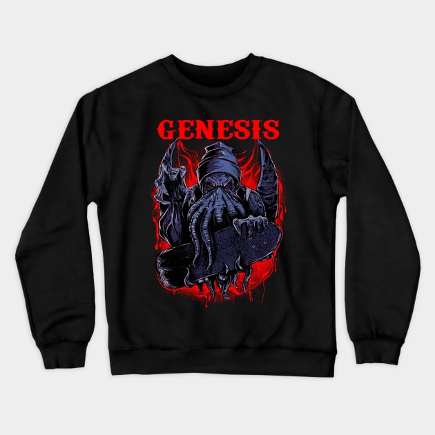 GENESIS BAND DESIGN Crewneck Sweatshirt by Rons Frogss